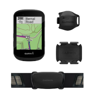 Garmin Edge 530 Bundle cycling computer with out-front mount, HR strap, and sensors