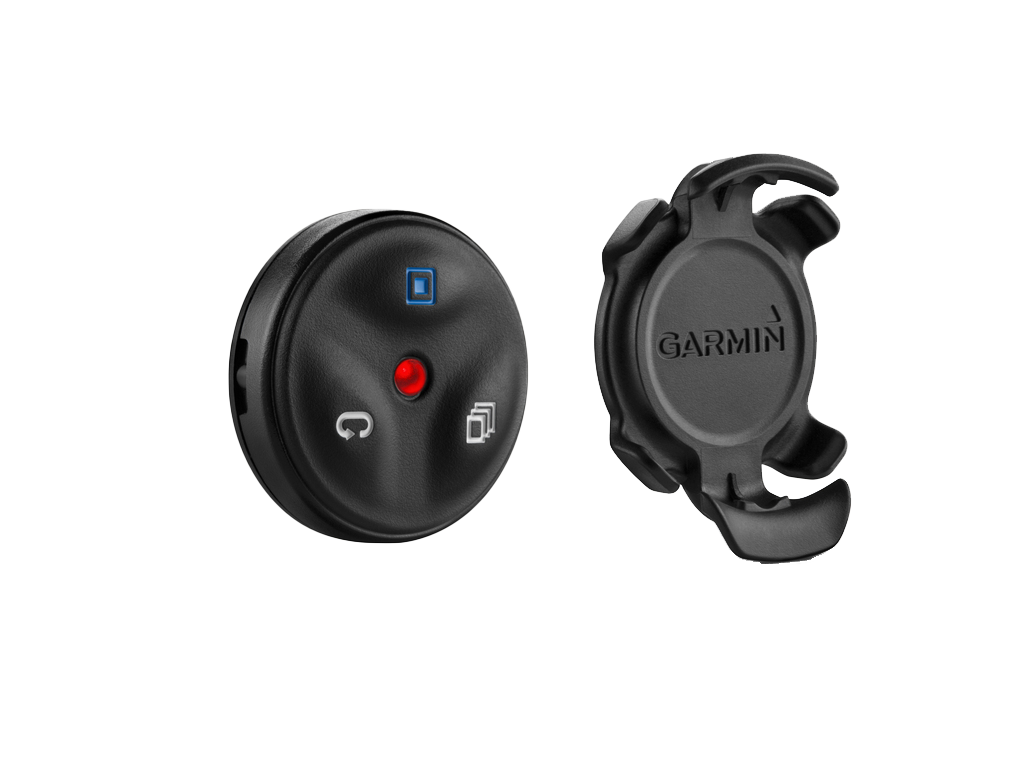 Garmin Edge Remote Control (010-12094-10) with clip mount, black two-piece set