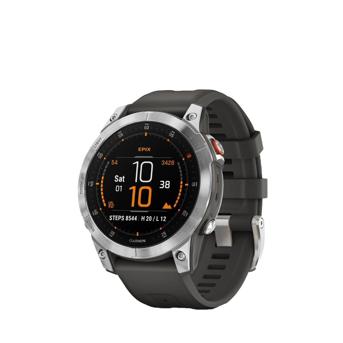 Garmin Epix (Gen 2), Slate Steel, Adventure GPS Smartwatch with Maps and Built-in Flashlight (Garmin Certified Refurbished) by Garmin