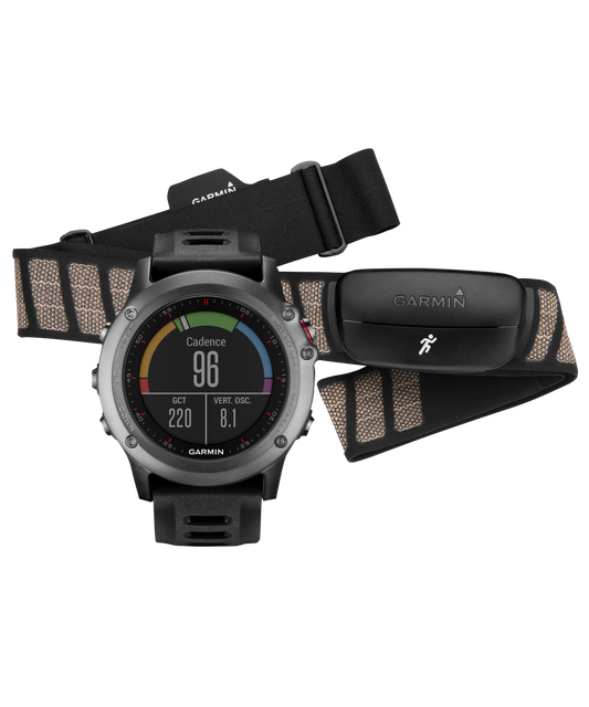 Garmin Fenix 3 Gray, HRM Bundle (010-01338-10) by Garmin