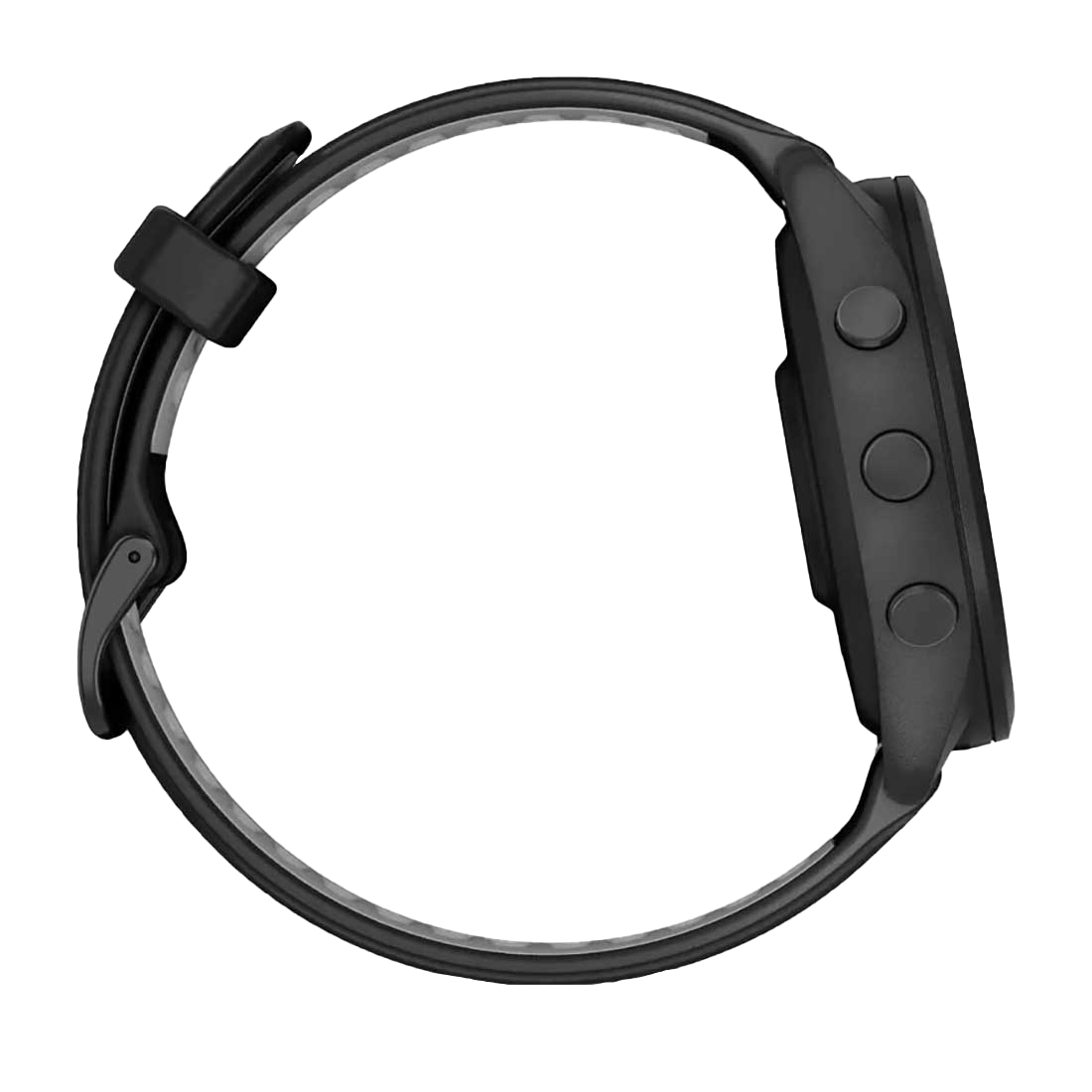 Garmin Forerunner 265 GPS smartwatch with black bezel and black/powder gray band
