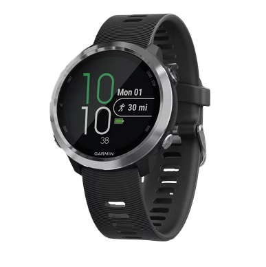 Garmin Forerunner 645 Black Stainless smartwatch with black band