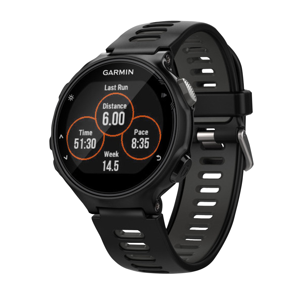 Garmin Forerunner 735XT smart watch, black and gray Run-Bundle
