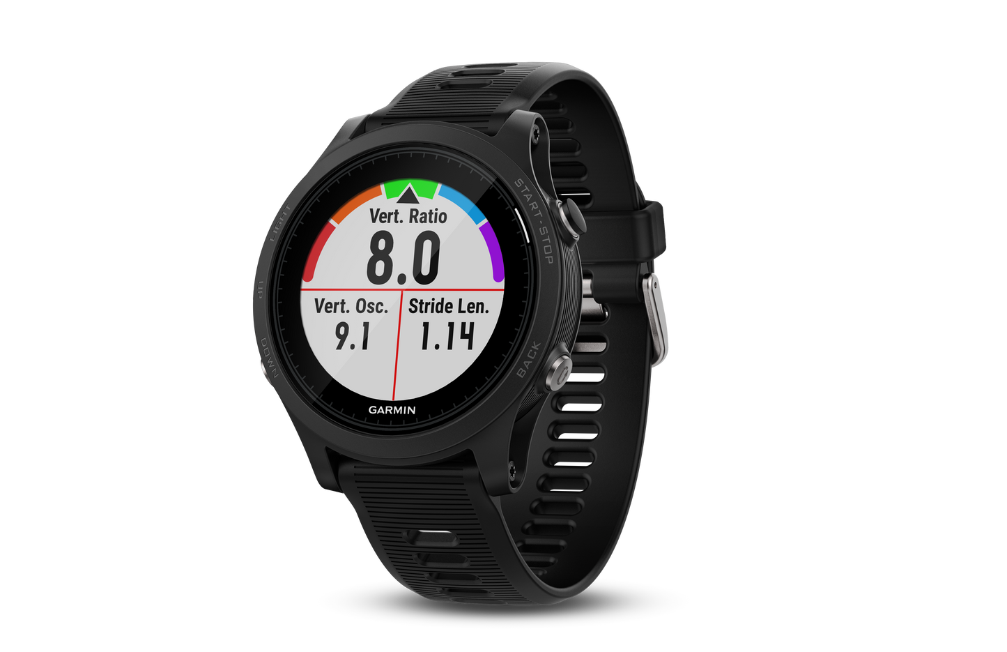 Garmin Forerunner 935 smartwatch with black silicone band