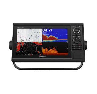 Garmin GPSMAP 1042xsv marine chartplotter with black housing and multi-panel display