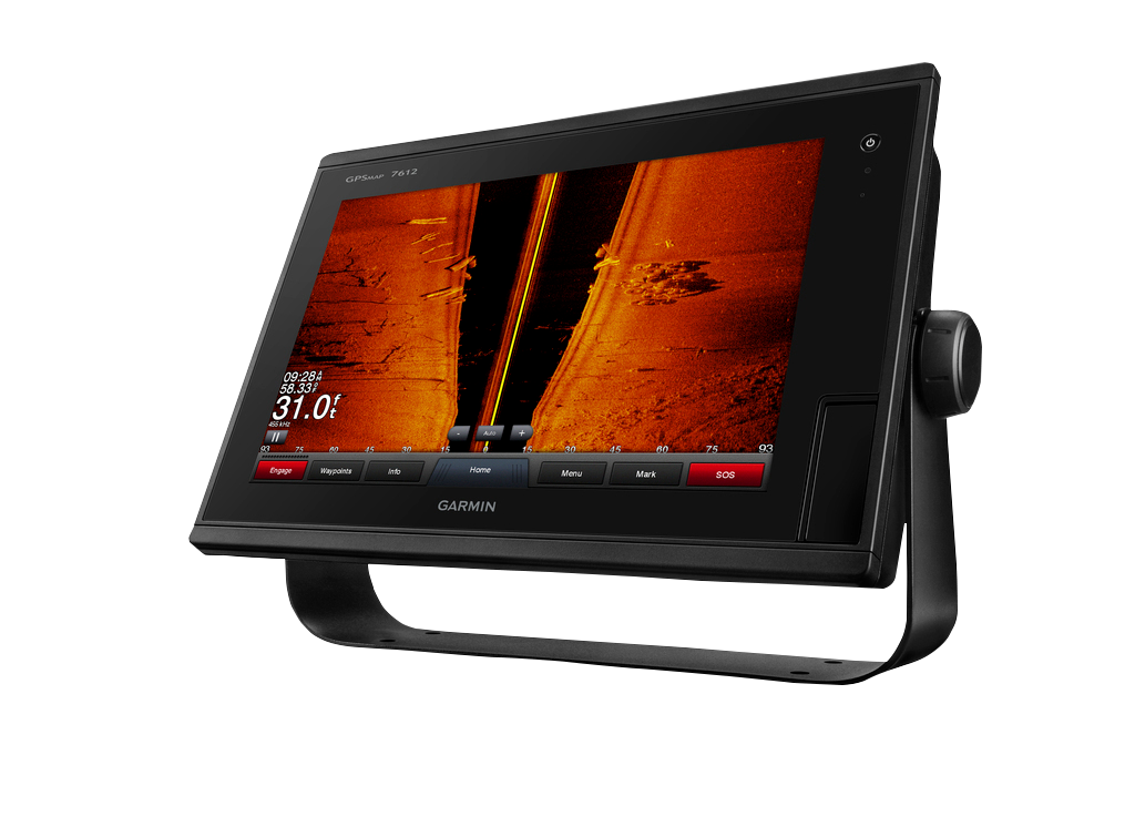 Garmin GPSMAP 7612 marine chartplotter, black display unit