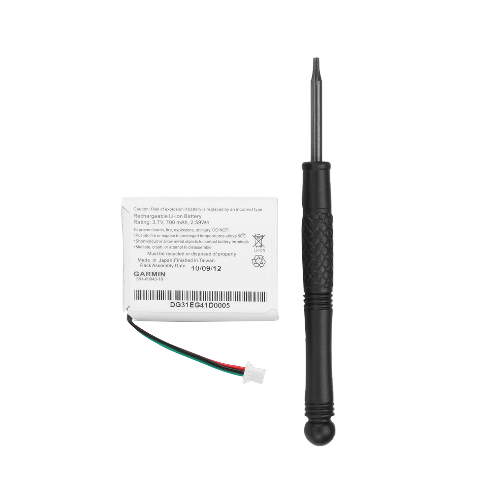 Garmin lithium-ion battery for Delta and Delta Sport dog devices with black antenna