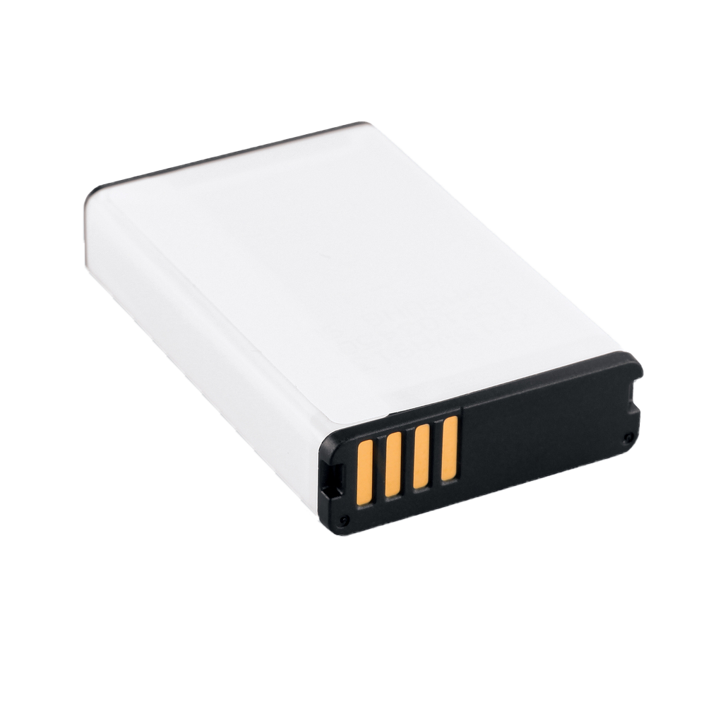 Garmin lithium-ion battery pack for GPS accessories, white with gold contact pins