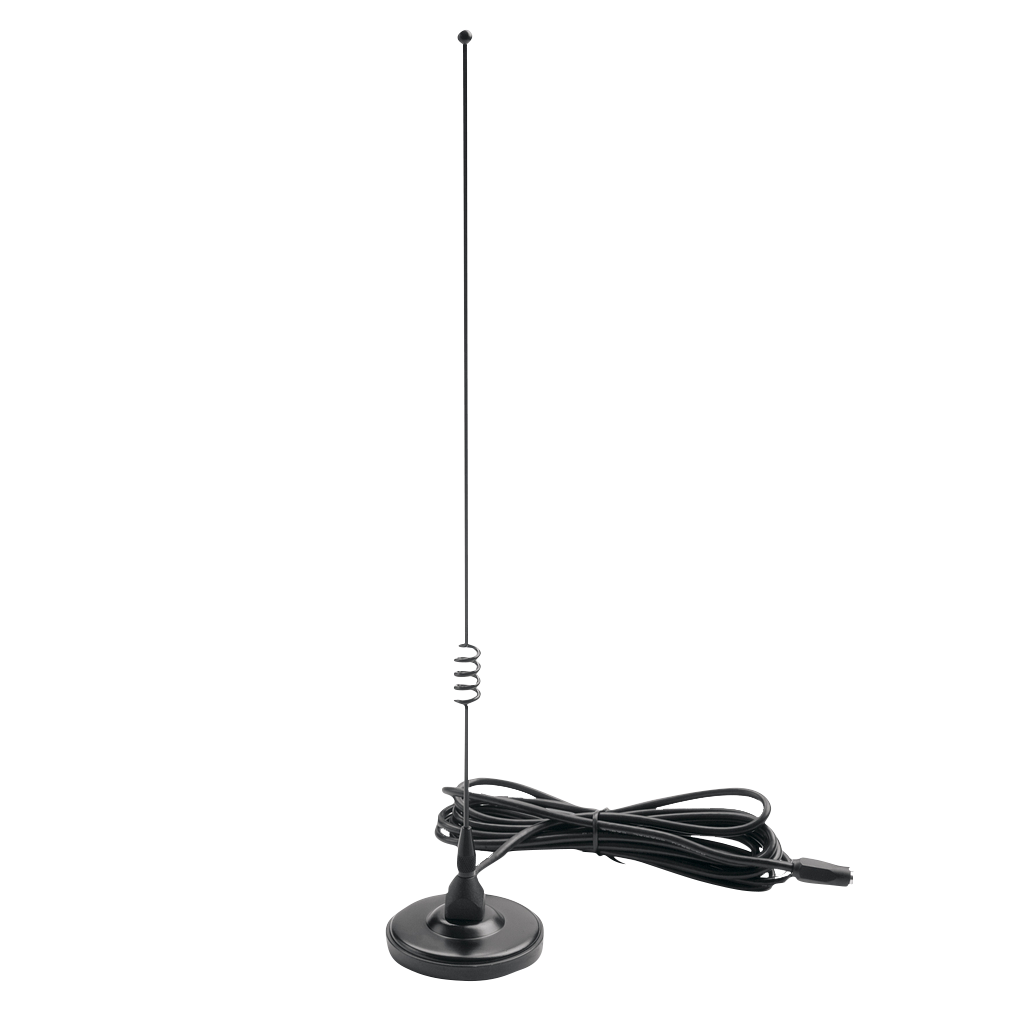 Garmin magnetic mount antenna for Astro and Alpha GPS, black with coiled cable and base