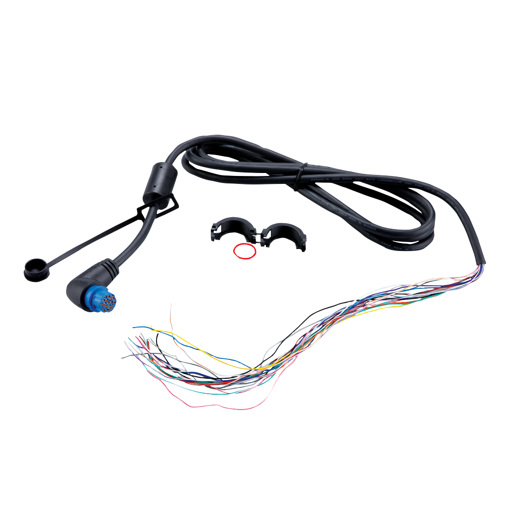 Garmin NMEA 0183 threaded cable, right-angle GPSMAP data cable, 6 ft marine electronics accessory