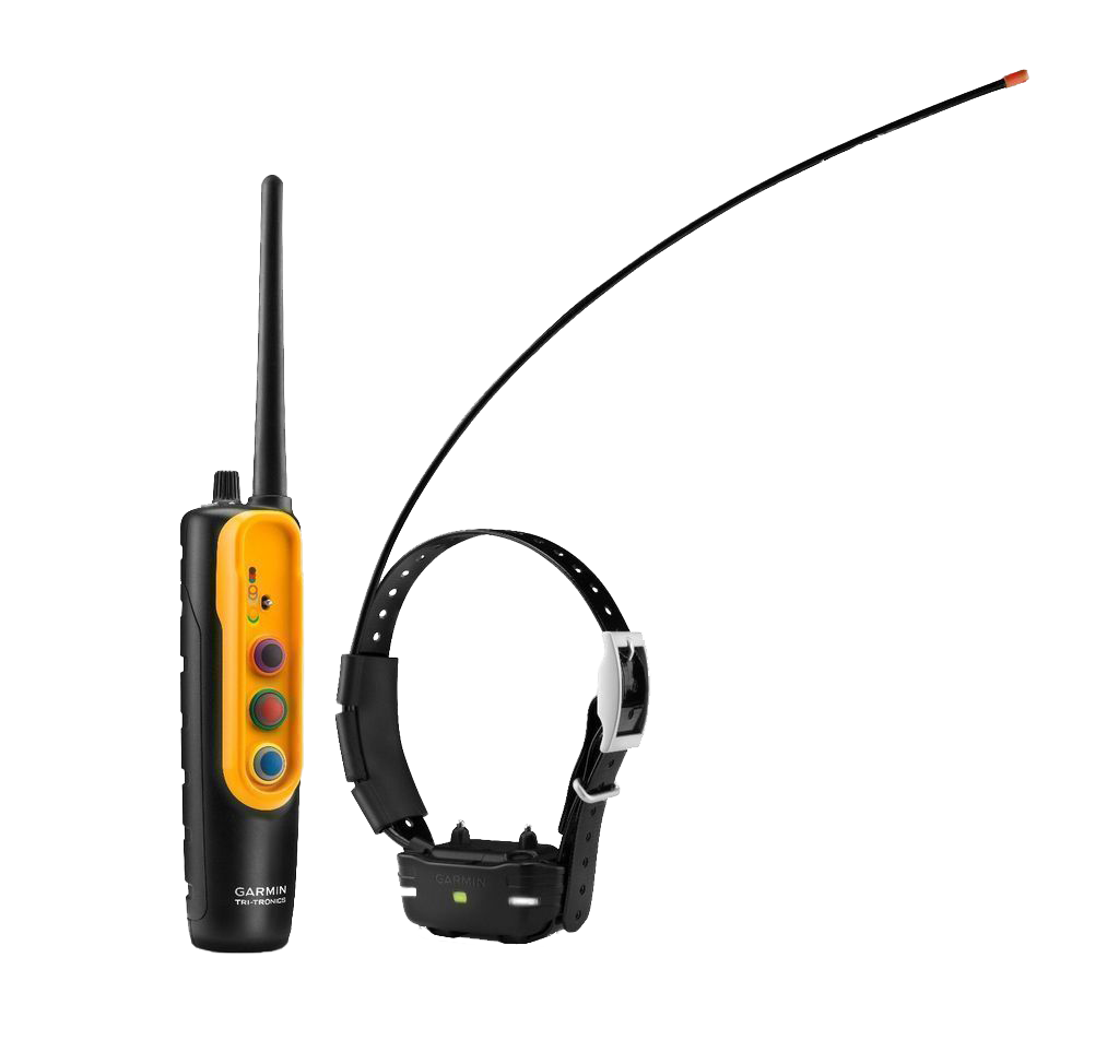 Garmin PRO Trashbreaker System orange remote with black collar, Pro Series hunting dog equipment (010-01204-00)