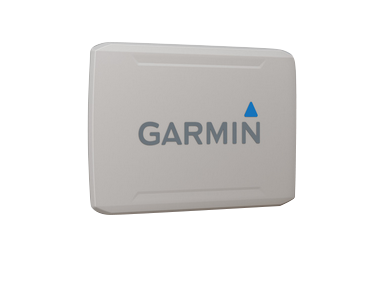 Garmin protective cover 12-inch, gray plastic case with Garmin logo.