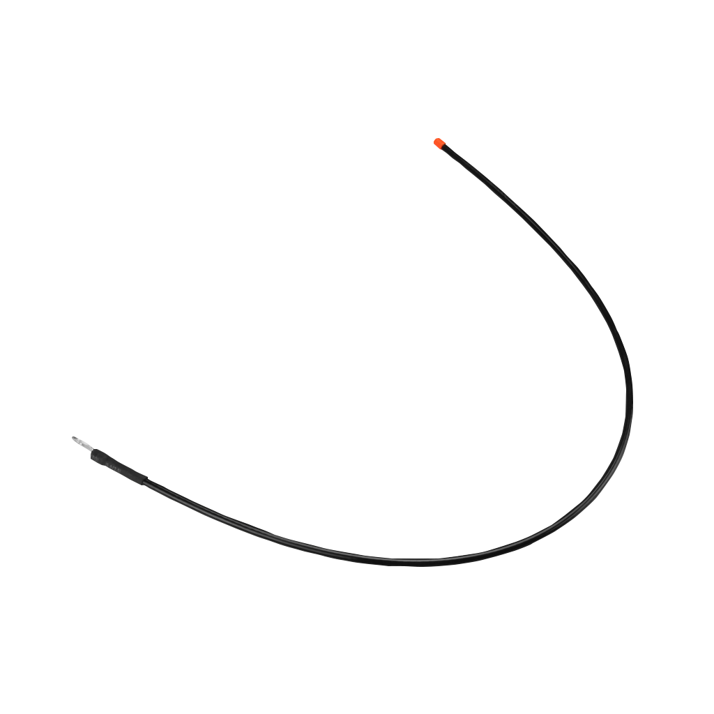 Garmin Standard VHF Antenna black cable with orange-tipped end.