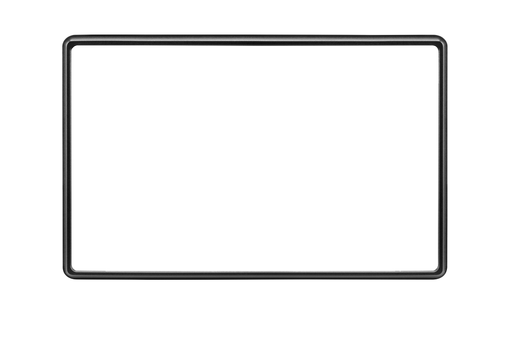 Garmin GNX 130 trim snap piece cover, black frame