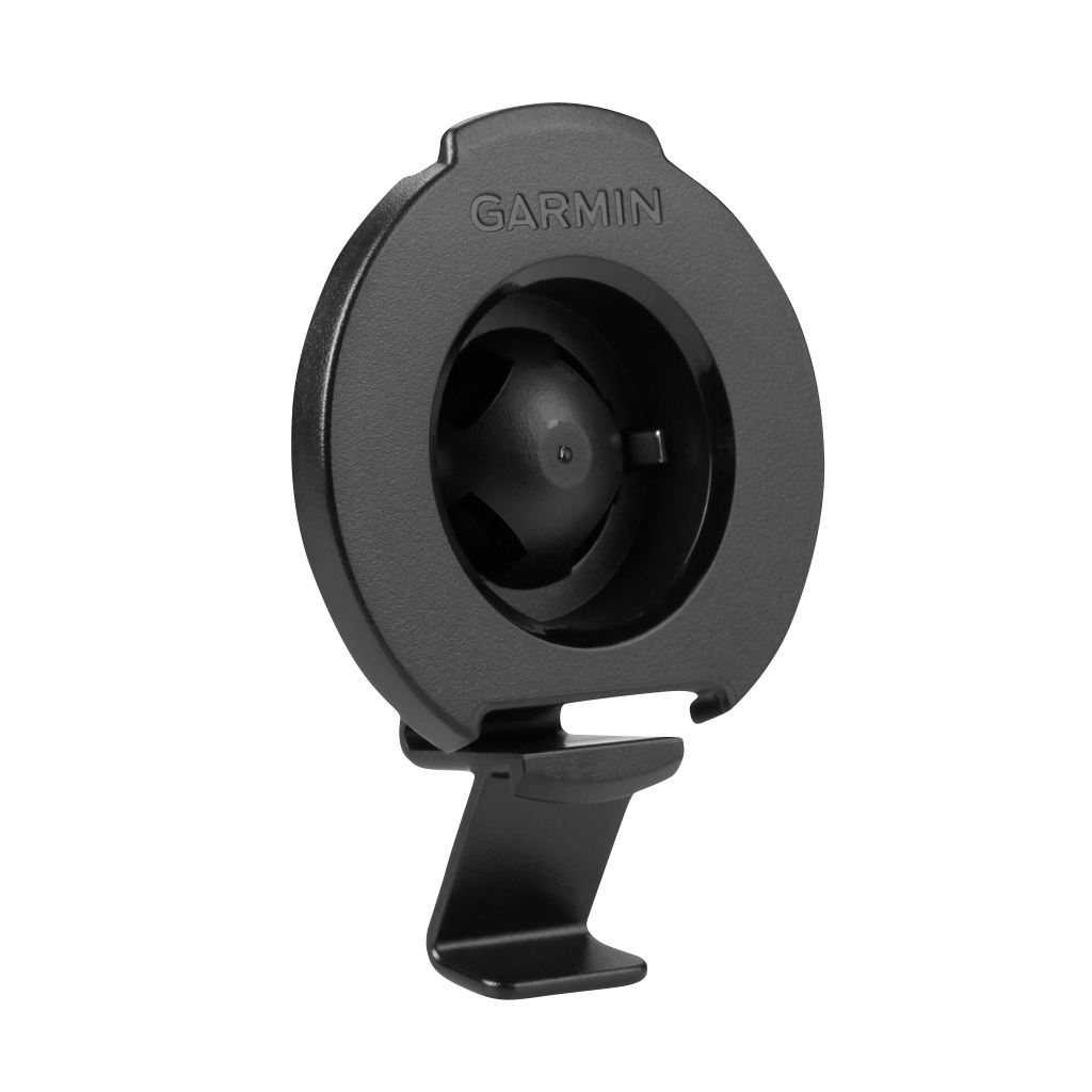Garmin Universal Mount, black circular suction-mount accessory for Garmin units