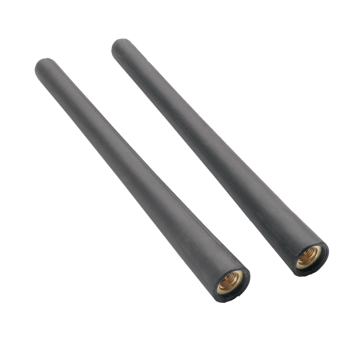 Garmin VHF antennas, pair of gray marine antenna rods with brass threaded ends