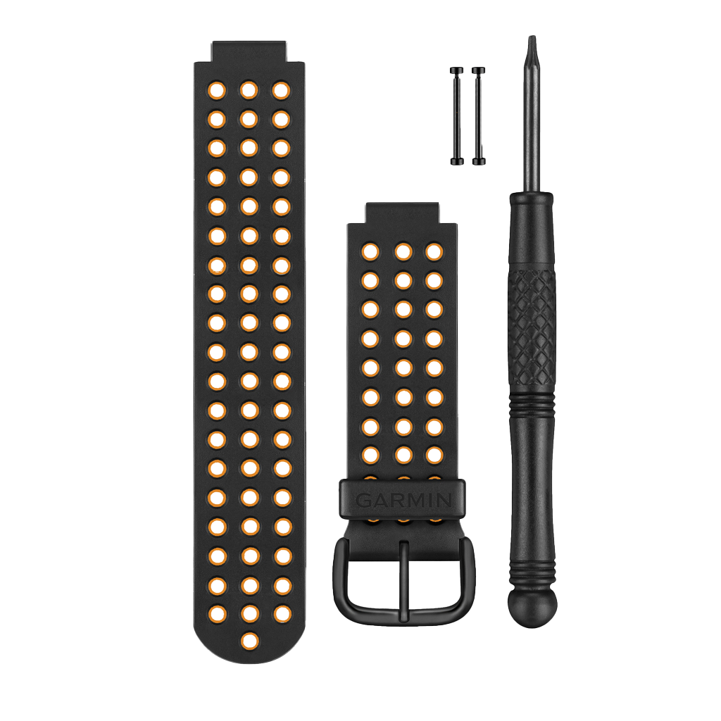 Garmin Watch Band, Black & Orange (010-12061-12) by Garmin