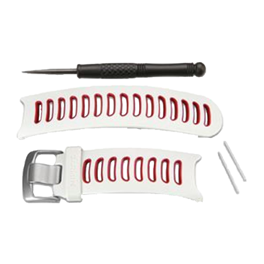Garmin Approach S3 white/red replacement watch band set with removal tool and pins