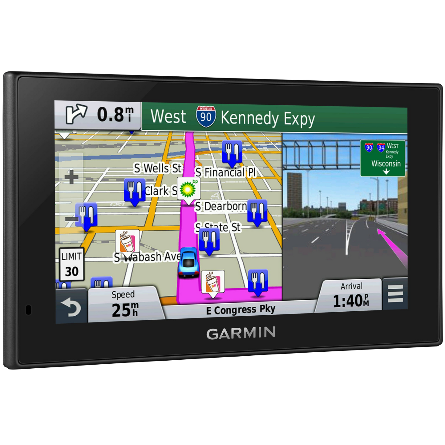 Garmin Nuvi 2699LMTHD in-car GPS navigator, certified refurbished, black