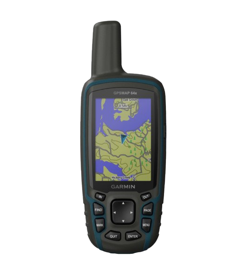 Garmin GPSMAP 64x handheld GPS with TOPO maps, blue/black, certified refurbished
