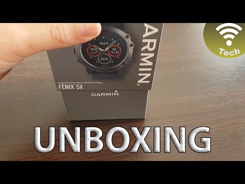 Garmin Fenix 5X GPS smartwatch, slate gray with sapphire glass and black band