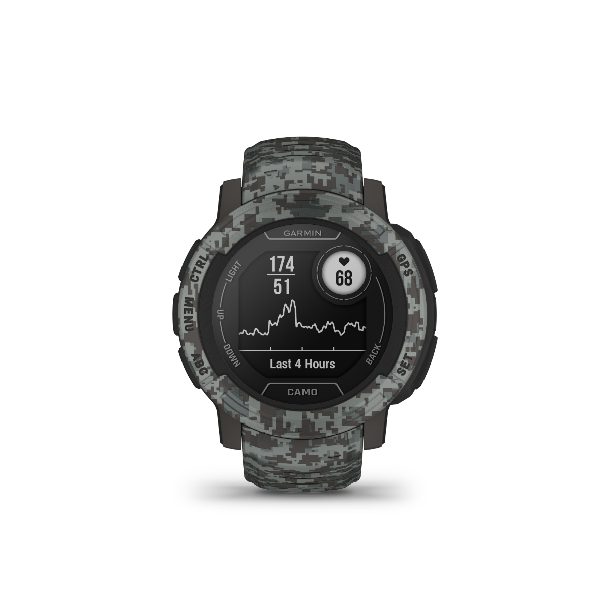 Garmin Instinct 2 Camo Edition, Graphite Camo (010-02626-13) by Garmin