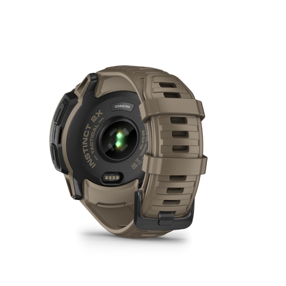 Garmin Instinct 2X Solar Tactical Edition, Coyote Tan, Rugged GPS Smartwatch with Multi-Band GNSS, Built-in Flashlight, 24/7 Health Monitoring, and Unlimited Solar Battery Life (010-02805-12) by Garmin