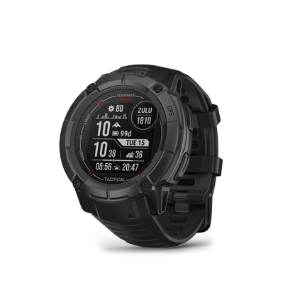 Garmin Instinct 2X Solar Tactical Edition, Black, Rugged GPS Smartwatch with Multi-Band GNSS, Built-in Flashlight, 24/7 Health Monitoring, and Unlimited Solar Battery Life (010-02805-13) by Garmin