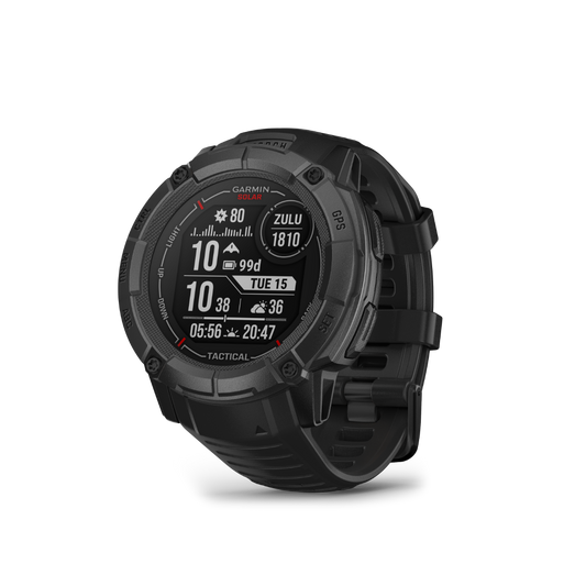 Garmin Instinct 2X Solar Tactical Edition, Black, Rugged GPS Smartwatch with Multi-Band GNSS, Built-in Flashlight, 24/7 Health Monitoring, and Unlimited Solar Battery Life (010-02805-13) by Garmin