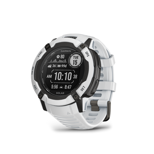 Garmin Instinct 2X Solar, Whitestone, Rugged GPS Smartwatch (010-02805-14) by Garmin