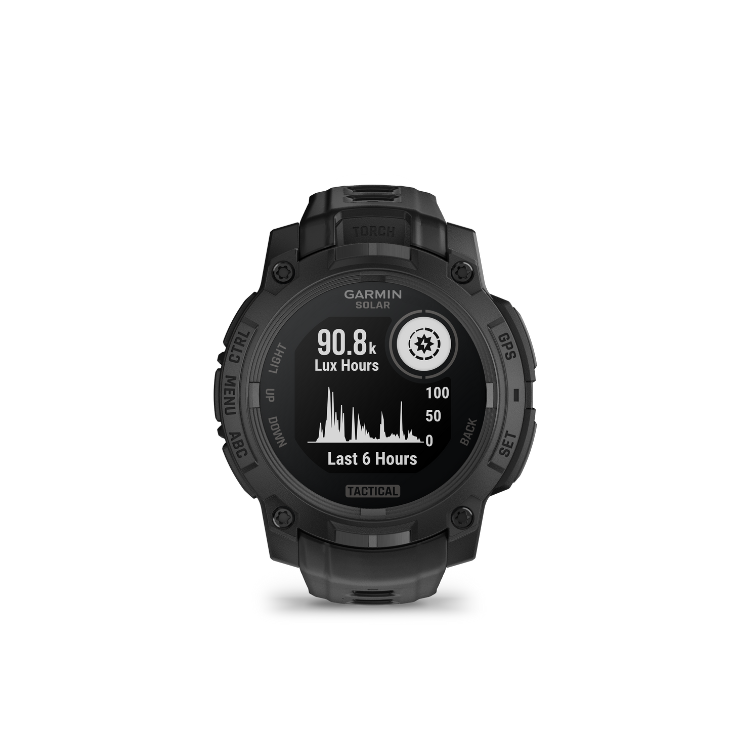 Garmin Instinct 3 Solar Tactical smartwatch, 50mm, black case with black band