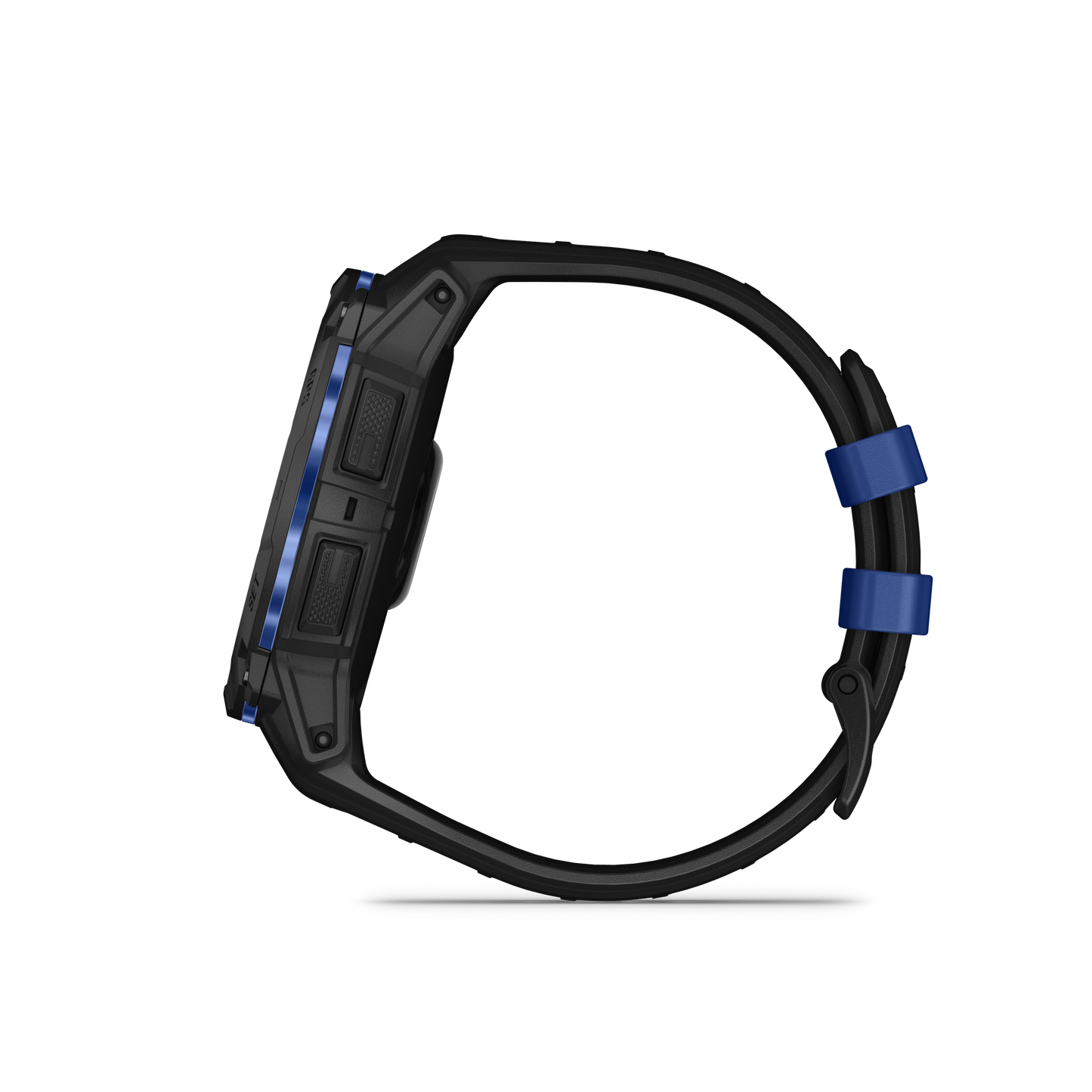 Garmin Instinct 3 AMOLED smartwatch, 50mm, black case with bolt-blue band