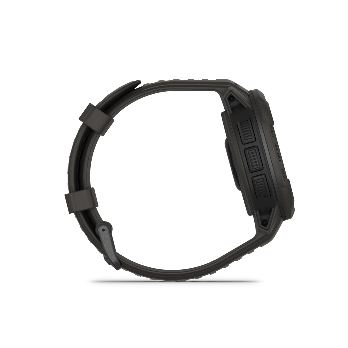 Garmin Instinct Crossover Solar smartwatch in graphite.