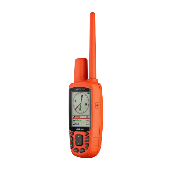 Garmin Astro 900 dog tracking handheld, orange with antenna