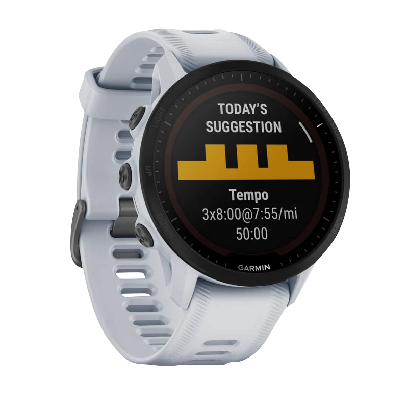 Garmin Forerunner 955 Solar smartwatch, Whitestone band, Garmin Certified Refurbished