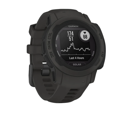 Garmin Instinct 2S Solar, Graphite (Garmin Certified Refurbished) by Garmin