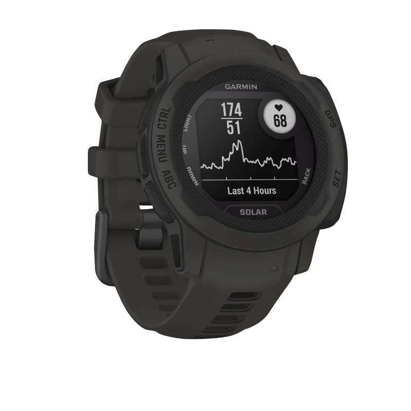 Garmin Instinct 2S Solar, Graphite (Garmin Certified Refurbished) by Garmin