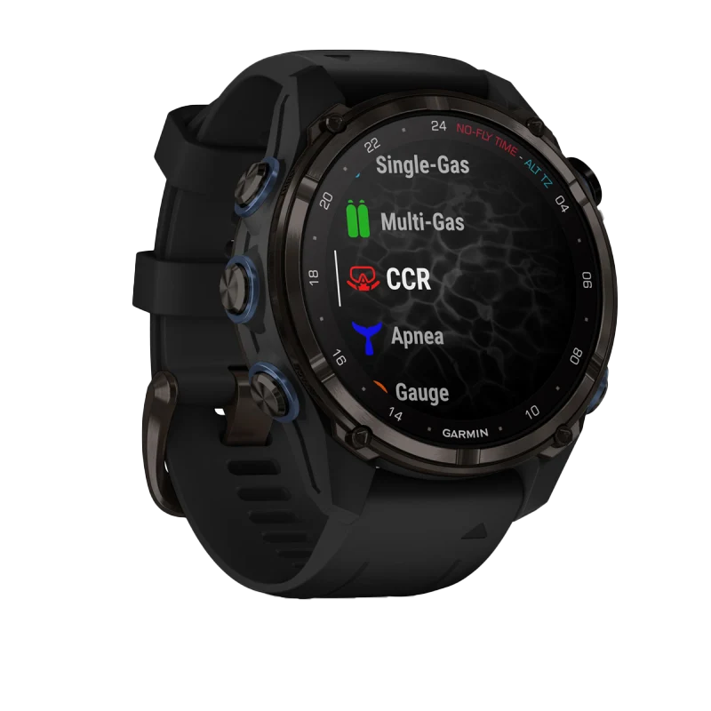Garmin Descent Mk3i, 43 mm Carbon Gray DLC Titanium with Black Silicone Band (010-02753-10) by Garmin