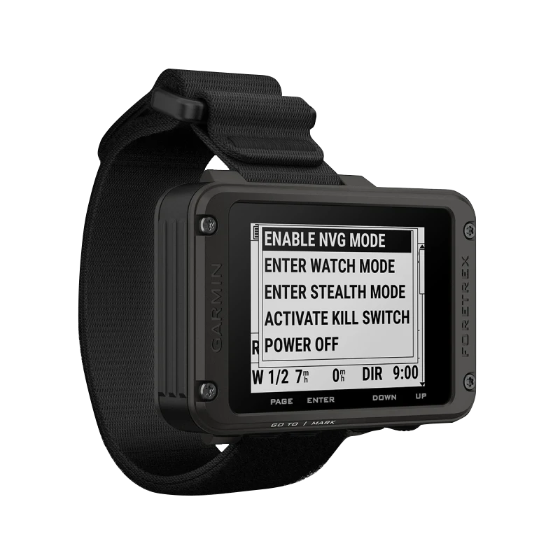 Garmin Foretrex 801 wrist-mounted GPS navigator with black strap