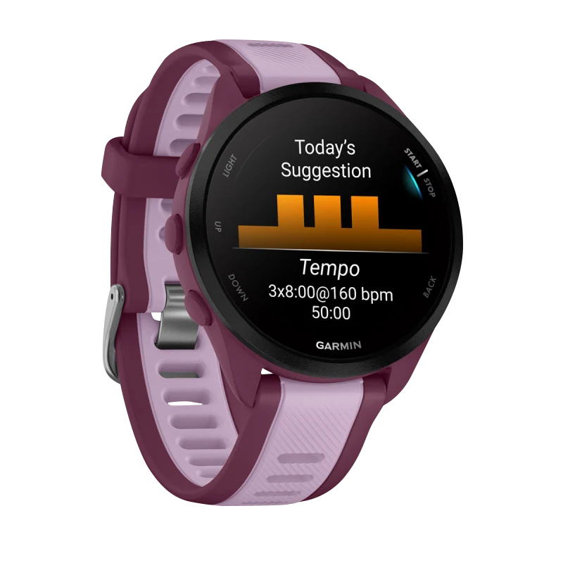 Garmin Forerunner 165 Music Berry/Lilac smartwatch, certified refurbished