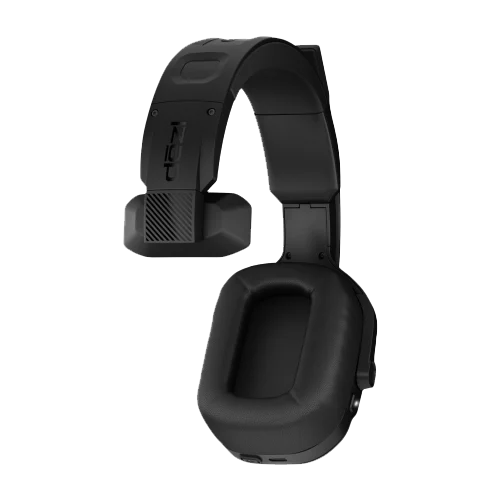 Garmin Dezl Headset 110 premium trucking headset, black over-ear with cushioned ear cup.