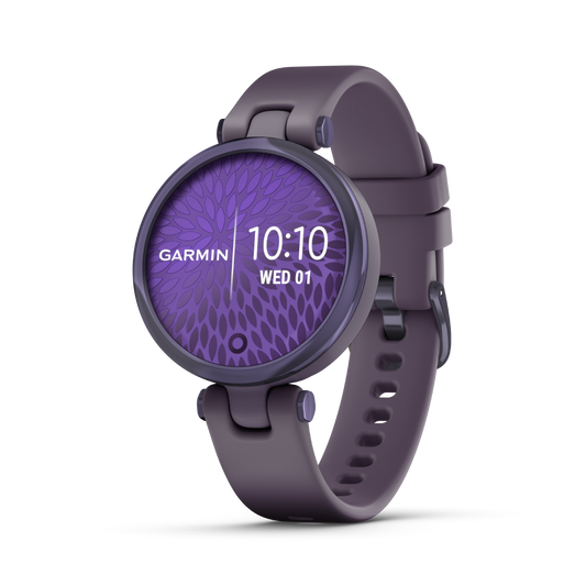 Garmin Lily Sport Edition, Midnight Orchid Bezel with Deep Orchid Case and Silicone Band (010-02384-02) by Garmin