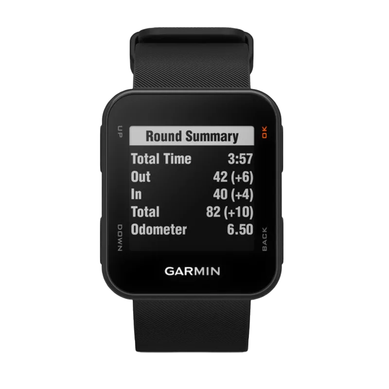 Garmin Approach S10 Black watch, certified refurbished GPS navigation device