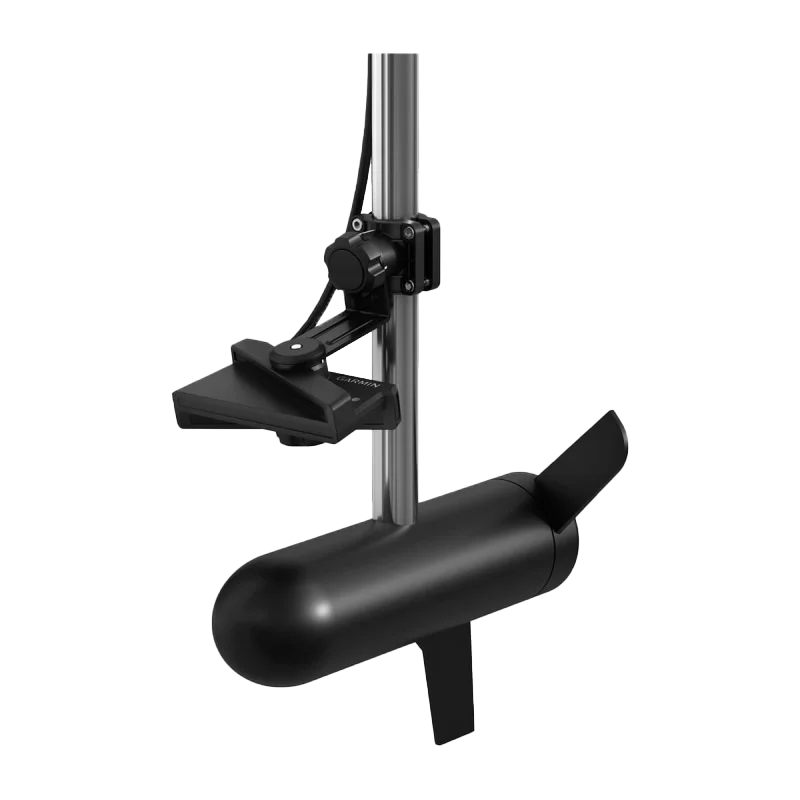 Garmin LiveScope Plus LVS34 transducer with mounting pole and black housing for EchoMap fish finder