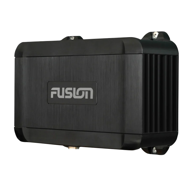 Garmin Fusion BB100 Black Box marine audio receiver, black enclosure with Fusion logo