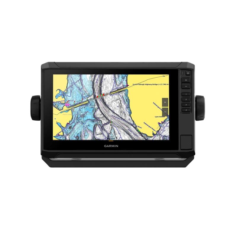 Garmin ECHOMAP UHD2 9-inch sv chartplotter in black with GT56UHD-TM transducer and Navionics+ U.S. Inland mapping