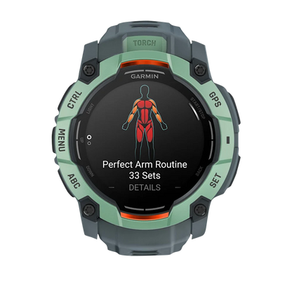 Garmin Instinct 3 AMOLED, (50mm) Neo Tropic with Twilight Band (010-03020-01) by Garmin