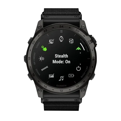Garmin Tactix 7 AMOLED smartwatch, black bezel and band, certified refurbished
