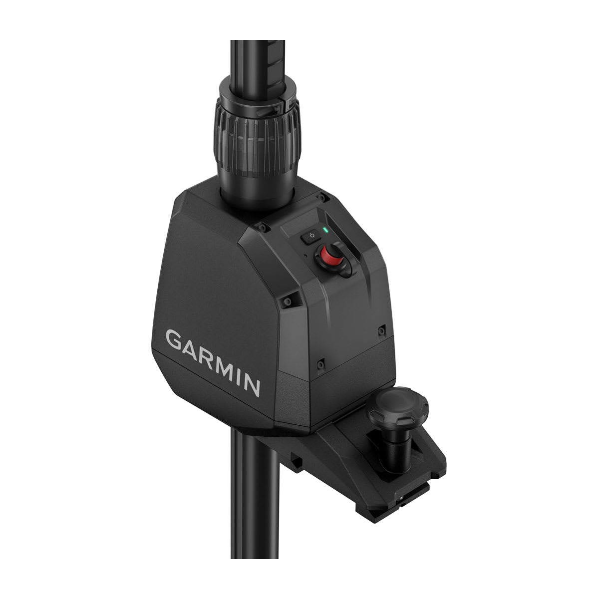 Garmin Spy Pole Mount 49in motorized pole mount for fish finders, black marine mount with control knob