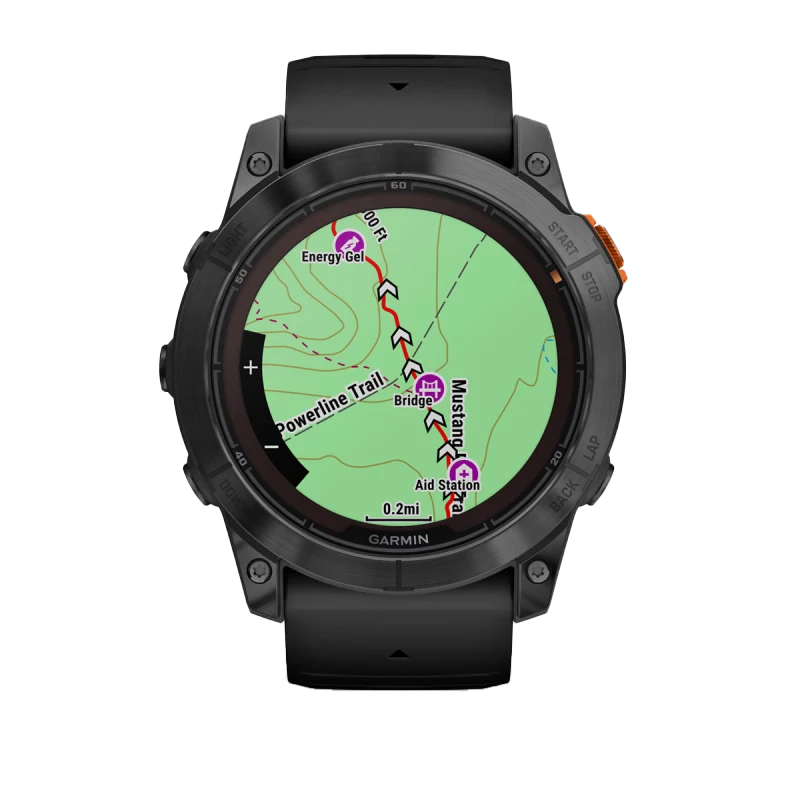 Garmin Fenix 7X Pro Solar, Slate Gray with Black Band (010-02778-00) by Garmin